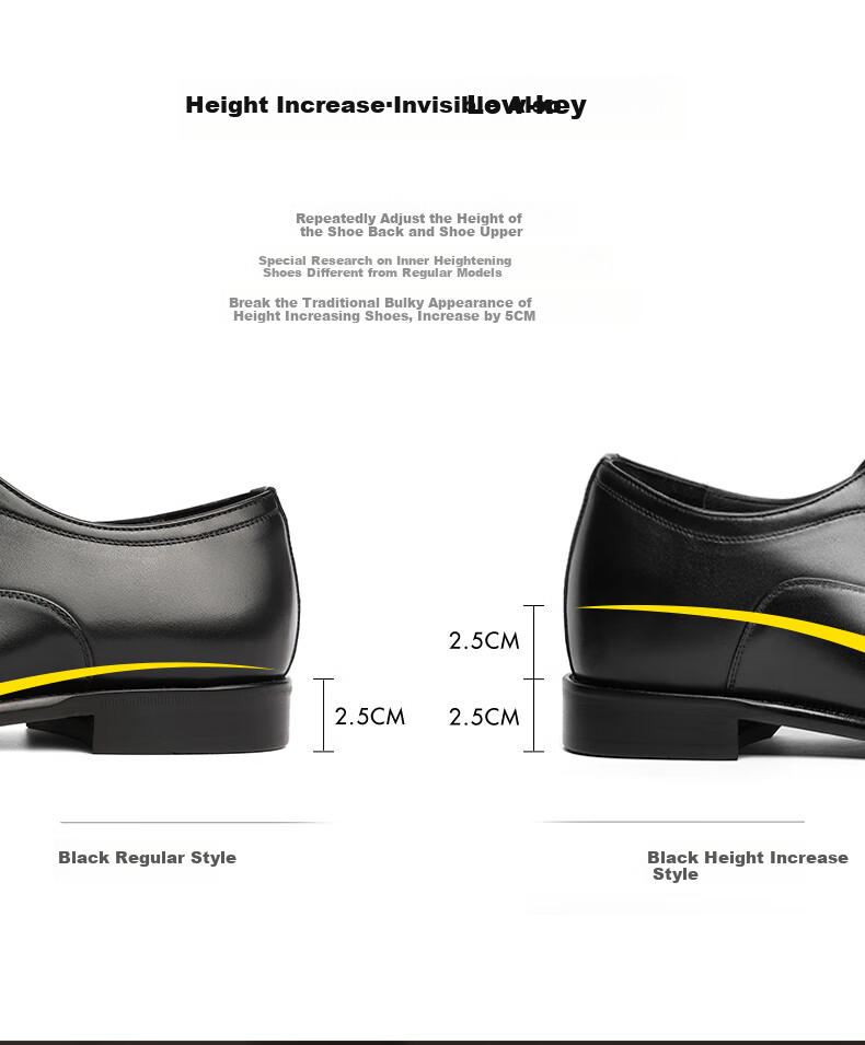 Belle Zhang Linghe Same Style Business Formal Leather Shoes Gift Box Men's Shoes Cowhide Wedding Shoes 59736 Black 40 11