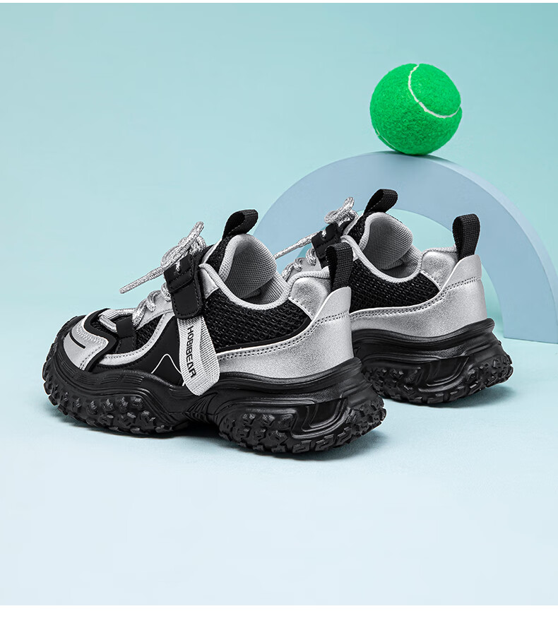 HOBIBEAR Kids Sandals Summer Lightweight Breathable Running Shoes for Boys and Girls 3021 Silver Size 35 11