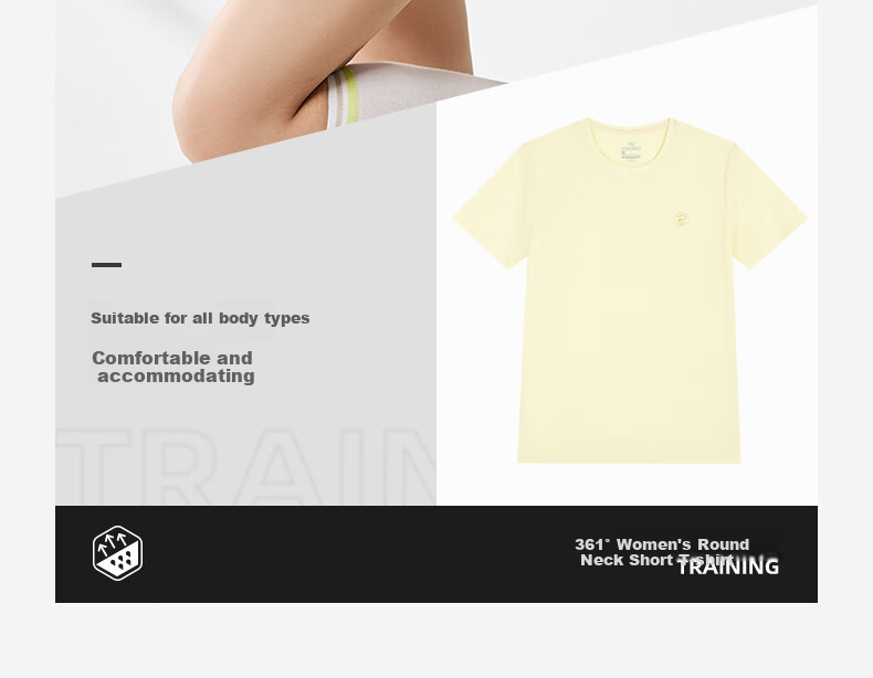 361° Women's Trendy Short-Sleeve T-Shirt, New Spring And Summer Quick-Dry Sportswear for Running And Yoga, Model 662424126H-1 46
