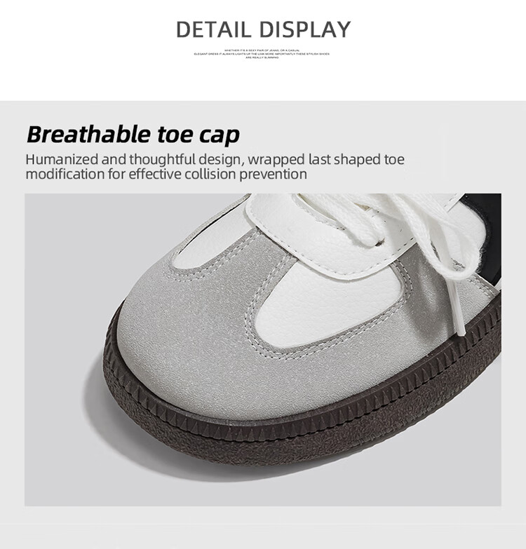 HUANQIU Gray Dexun Shoes for Women, Niche Original Korean Style Student Sneakers, New Versatile Casual Skateboard Shoes for Women in Spring 2026 2