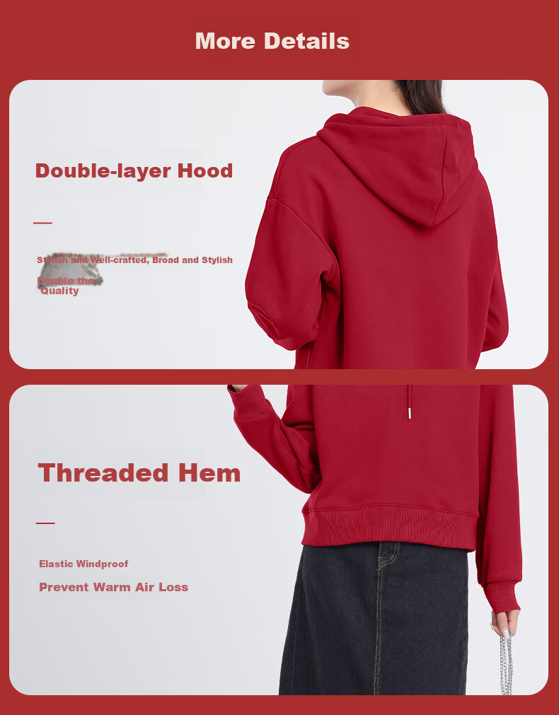MJ STYLE Short Hoodie for Women, Spring And Autumn 2026, Loose Casual Versatile Heightening Slimming Top, Sweet Style for Petite Figures 9