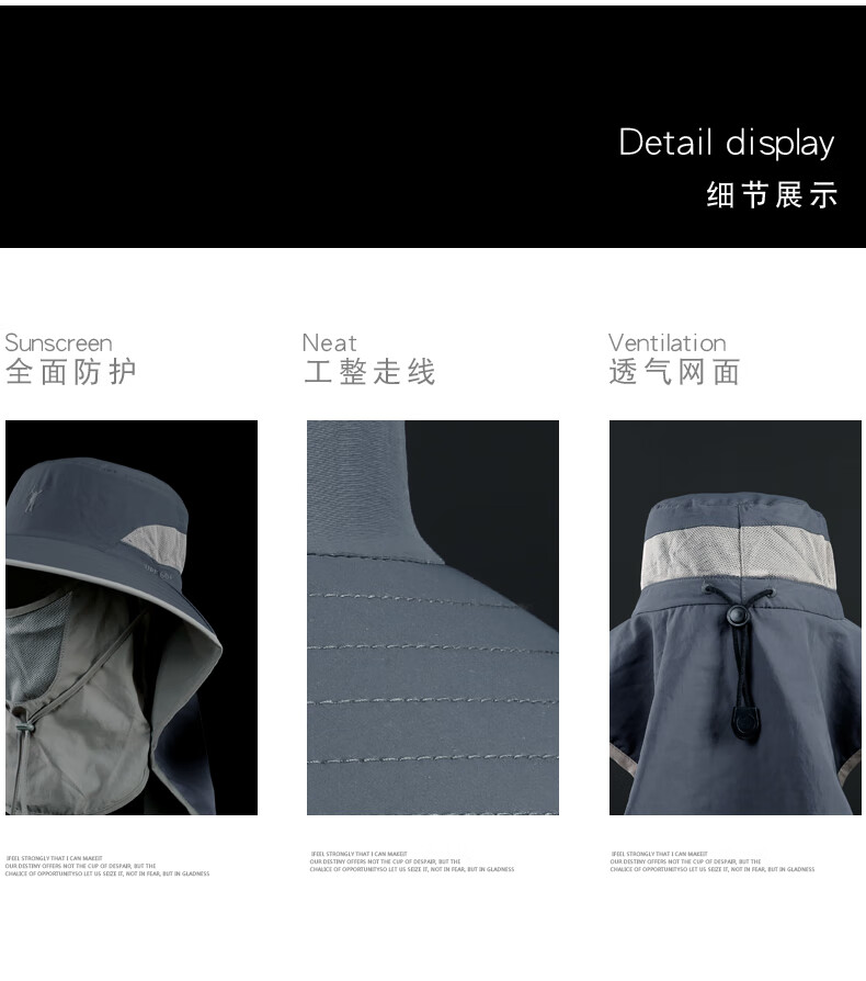 Zhanshuniao (Full Face Coverage) Fishing Sun Protection Hat for Men, Large Head Circumference, Sun Visor, Outdoor Fisherman Hat, UV Protectio 12