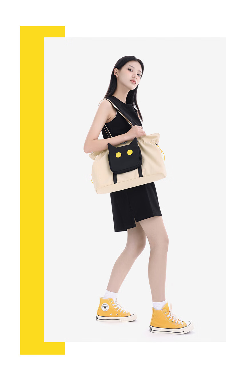 NOXXON Shoulder Bag for Women, Large Capacity, Niche Commuter Style, Chanel-Inspired Maillard Tote Bag Travel Bag, Khaki Color, Large Size 1
