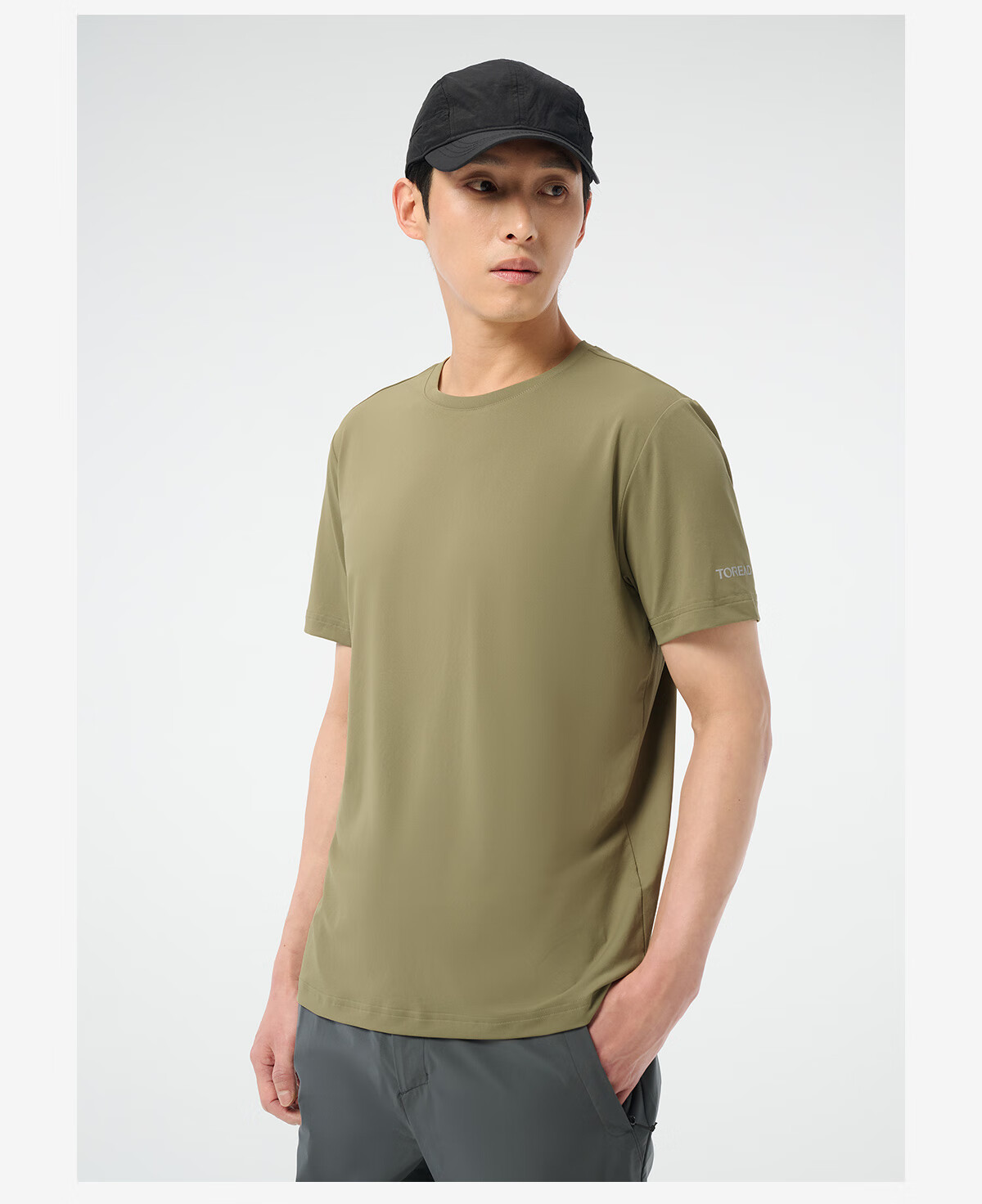 TOREAD Quick-Dry T-Shirt, Spring And Summer Couple Outdoor Functional Sweat-Wicking T-Shirt, Breathable Elastic Short-Sleeve Sports Top, TAJJCN81847 11