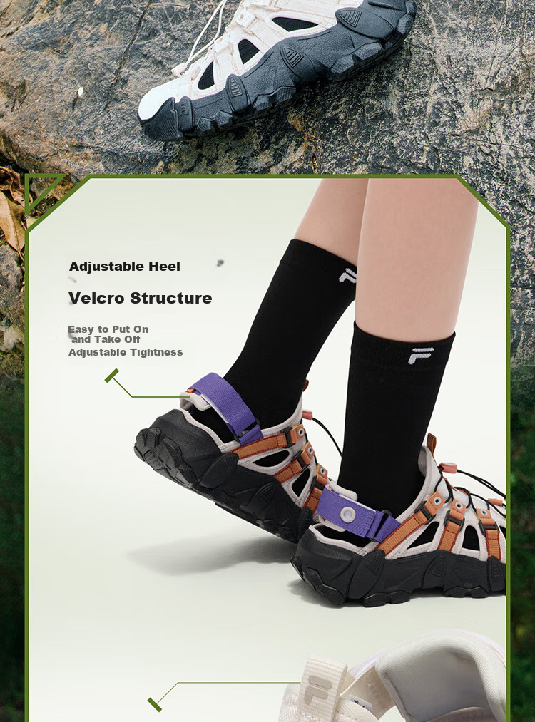 FILA FUSION FILA Trendy Mountain Sandals Outdoor Beach Shoes Women's Sports Shoes 8