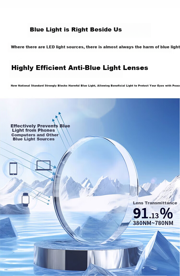 GOGOSOON Reading Glasses for Men And Women, Foldable Anti-Blue Light Glasses for Elderly, High Definition Portable Fashionable German Imported Lenses 1