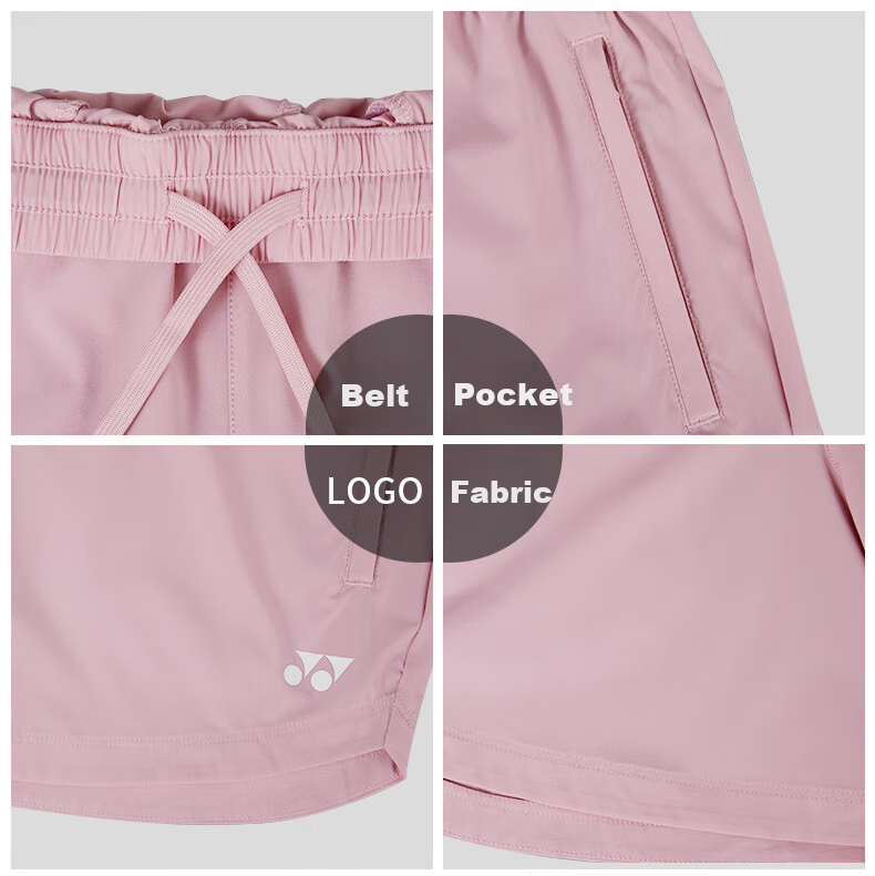 YONEX Badminton Shorts, Comfortable Quick-Dry Sweat-Wicking Breathable Sports Shorts for Women, 220123BCR, Pink, Size L 7