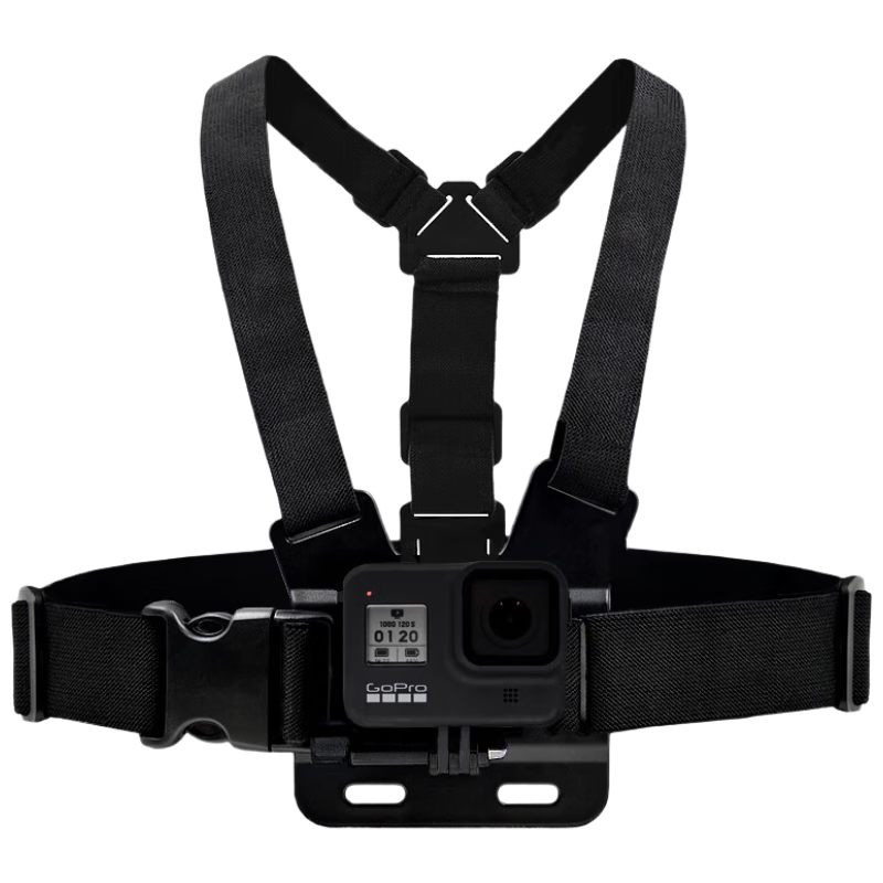 BIAZE Compatible Chest Strap for DJI Action 6/5 Pro/4 Action Camera, GoPro 13/12 Front Mount Bracket Accessory, Insta360 Ace Pro 2 Chest Strap for Cycling JS14