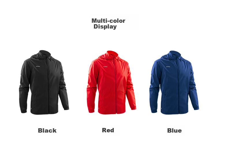 DECATHLON Men's Sports Jacket, Quick-Drying, Lightweight, Windproof, Rain-Resistant, Soccer Jacket, Shadow Black, Size S, 4547615 6