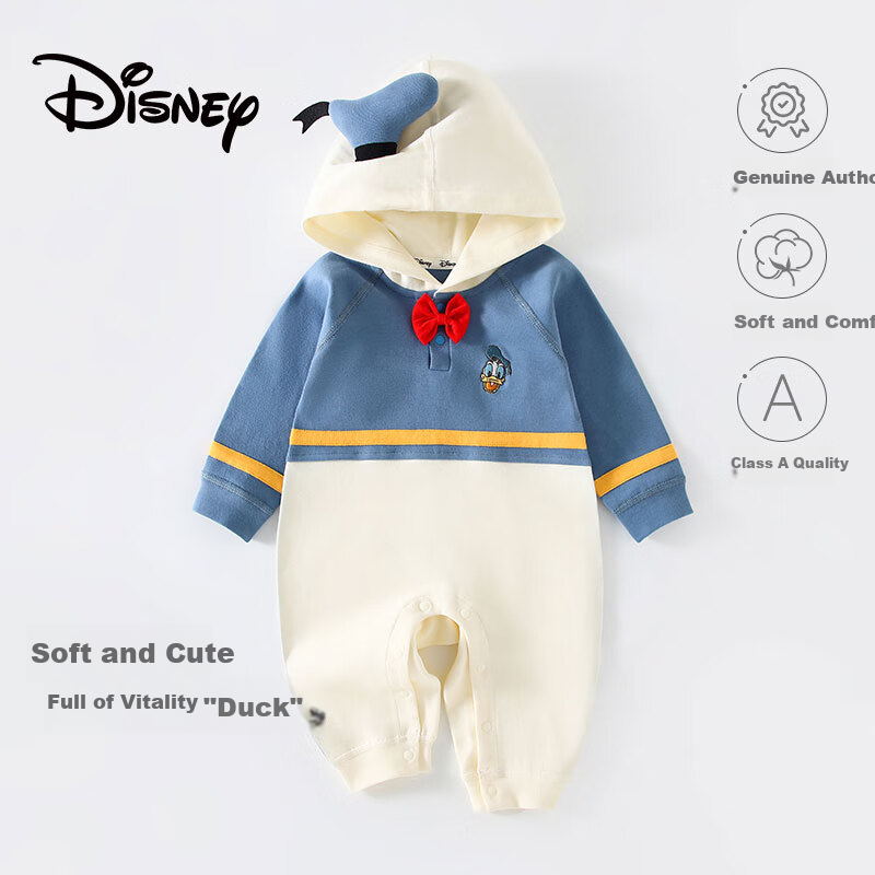 Disney Baby Clothes, Newborn Onesie, Spring And Autumn Romper, Full Moon Baby Sleepwear, 0-3 Months Pajamas, Autumn And Winter Season, Size 59