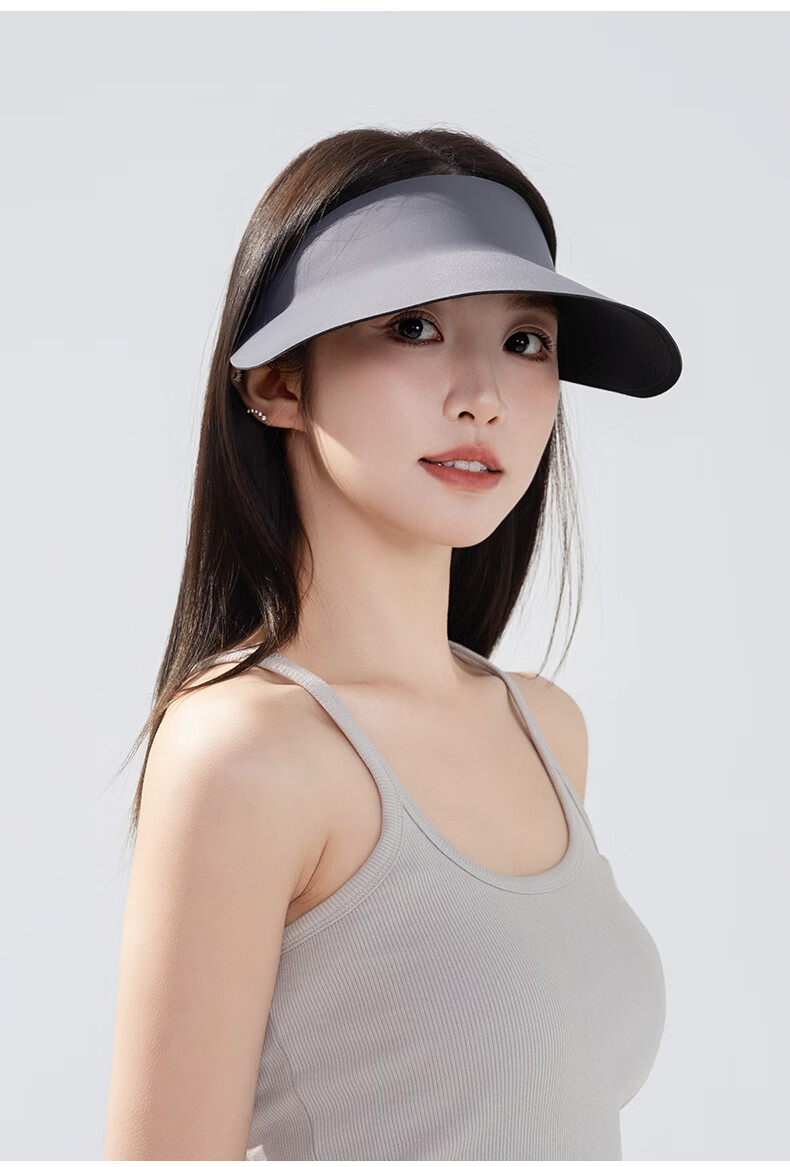 Yalu Women's Sun Protection Hat Open Top Foldable Sun Hat Egg Roll Wide Brim Hat for Cycling and Electric Bike Summer 5