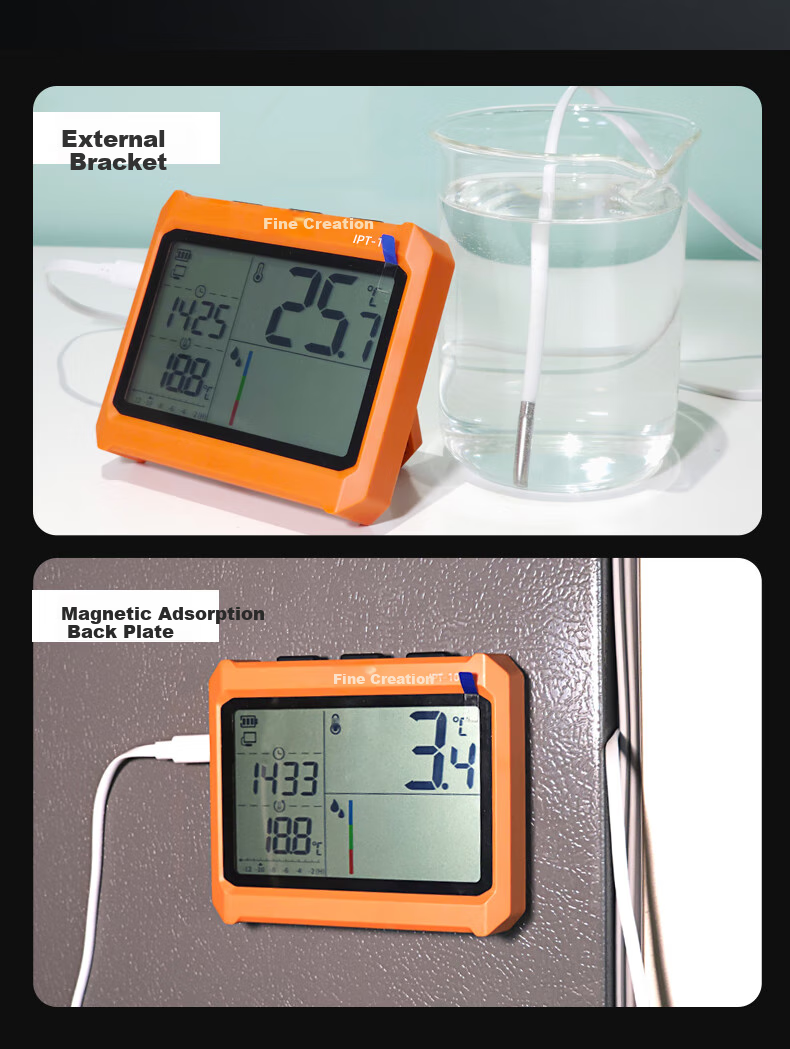 Elitech IPT-100 Laboratory High-Precision Electronic Digital Thermometer And Hygrometer for Pharmacy, Indoor Industrial Use with Data Export Functio 7