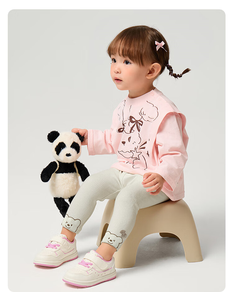 BALABALA Girls' Pants, Baby Long Trousers, Leggings, Autumn Wear, Elastic Comfortable Fashion Cute 209325123001 11