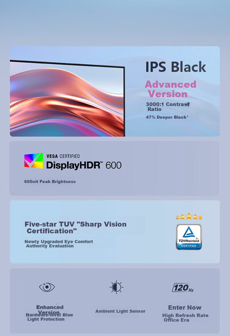 DELL UltraSharp 27-Inch 4K Monitor, IPS Black, 120Hz Refresh Rate, Blue Light Filter, Thunderbolt 4 Port, HDR600, Compatible with macOS, U2725QE 2