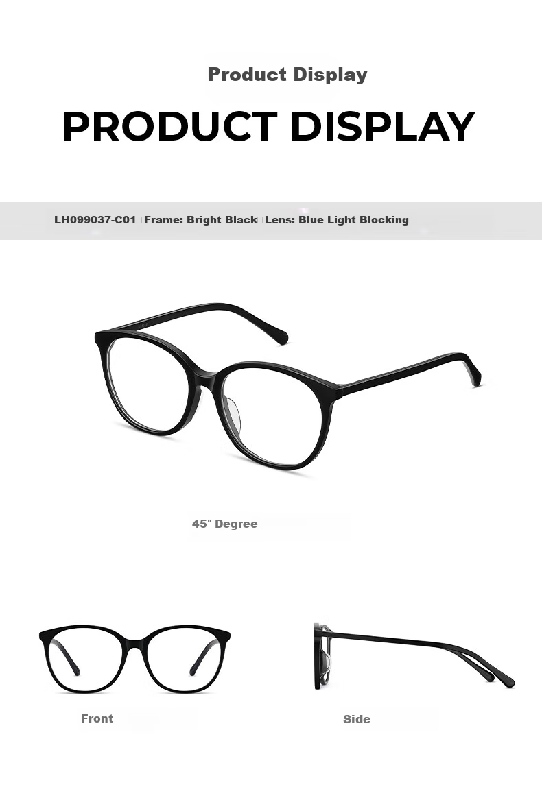 LOHO Cat Eye Glasses for Women with Myopia, Anti-Blue Light, Luxurious Feel, Ultra-Light, Bare-Faced Look, Prescription Available 16