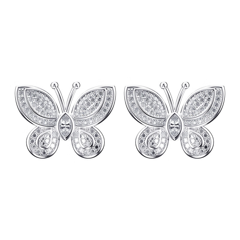 Jinyun (KINYO) Ear Accessories, Suitable for Bluetooth Headphones, Ear Clips, Niche Luxury, Unique High-End Feel, Sweet And Cool DIY, Swarovski Style, Crystal Studs, Internet Celebrity Gift for Women, Dielaifei