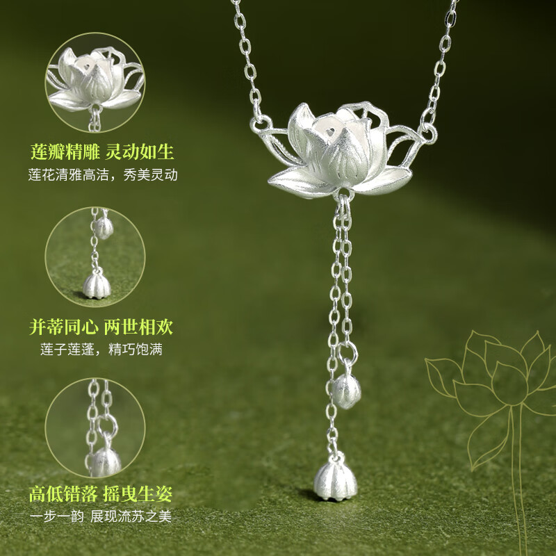 MANHE S999 Sterling Silver Necklace for Women, 2026 New Style, Luxurious High-End Pendant, Birthday Gift for Wife Or Girlfriend