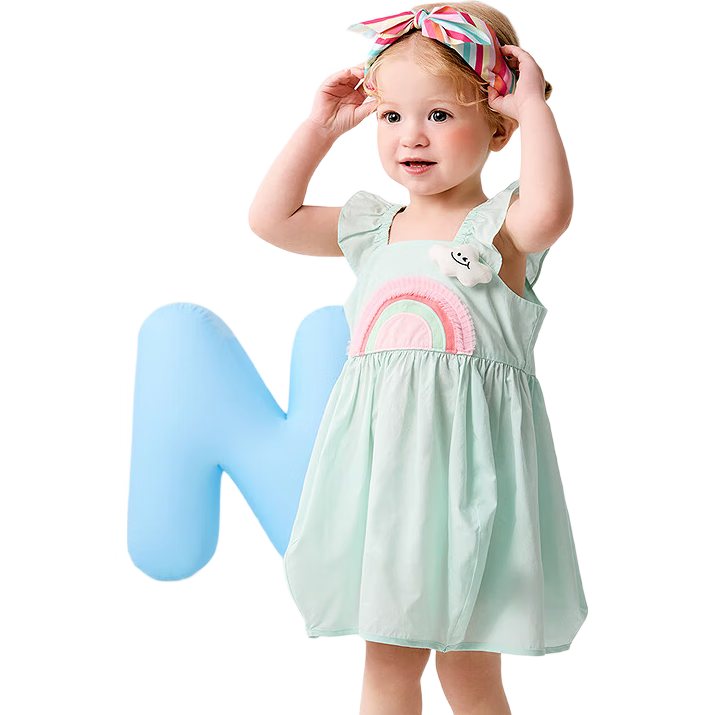 BALABALA Baby Dress, Infant Dress, Children's Princess Dress, Girls' Summer Outfit 2025, Sweet And Cute, 208225111006