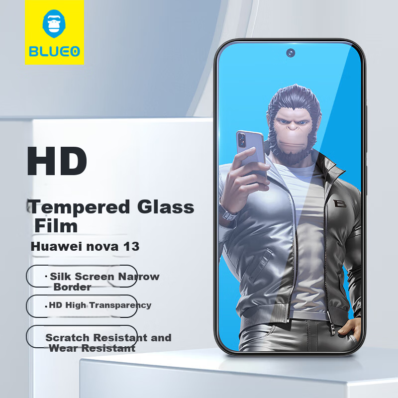 Lanxingxiansheng Tempered Glass Screen Protector for Huawei Nova 15, Compatible with Nova 15/14 Active Edition/14/13/12 Phones, High Definition Anti-Drop Anti-Fingerprint Protective Film