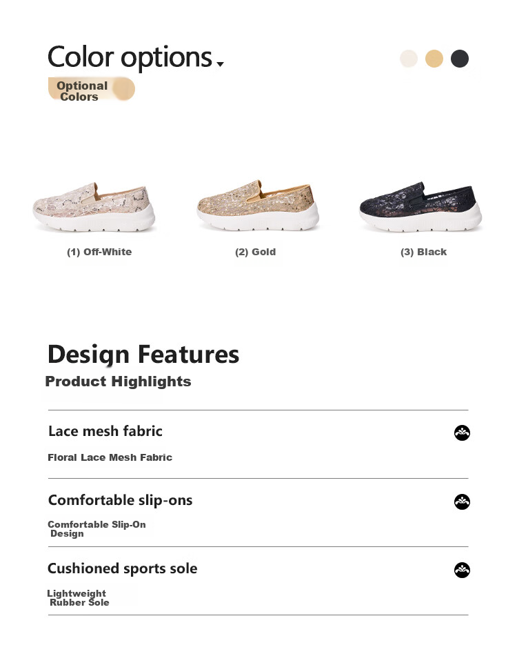 J&M Walking Shoes for Women, Summer Middle-Aged And Elderly Breathable Soft Sole Non-Slip Mesh Slip-On Mom Shoes, Beige, Size 40 4