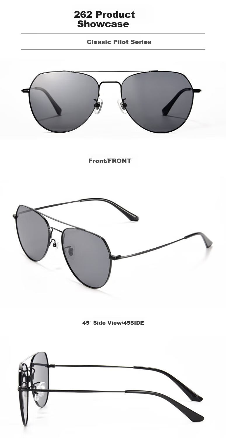 Chuangguo 2026 New Polarized Sunglasses for Men, UV Protection, Anti-Glare, Driving Glasses for Nearsightedness, High-Definition Sunglasses 26
