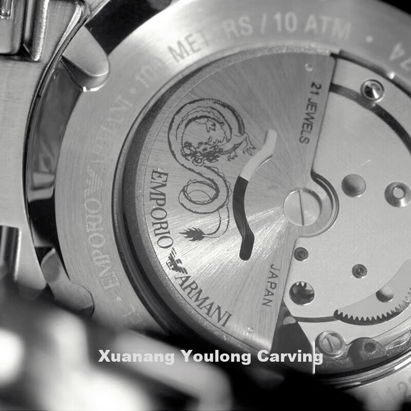 EMPORIO ARMANI Men's Water Ghost Series Watch, Cool Mechanical Watch for Birthday Gift to Boyfriend AR60074