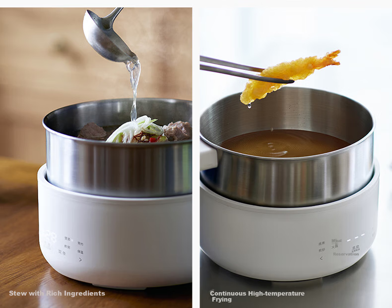 Olayks Instant Price Guarantee 618 IH Electric Cooking Pot Multifunctional 0-Coating 304 Stainless Steel Electric Steamer 2026 New Heating Electric Frying Pan Household Split Induction Cooker Small El 7