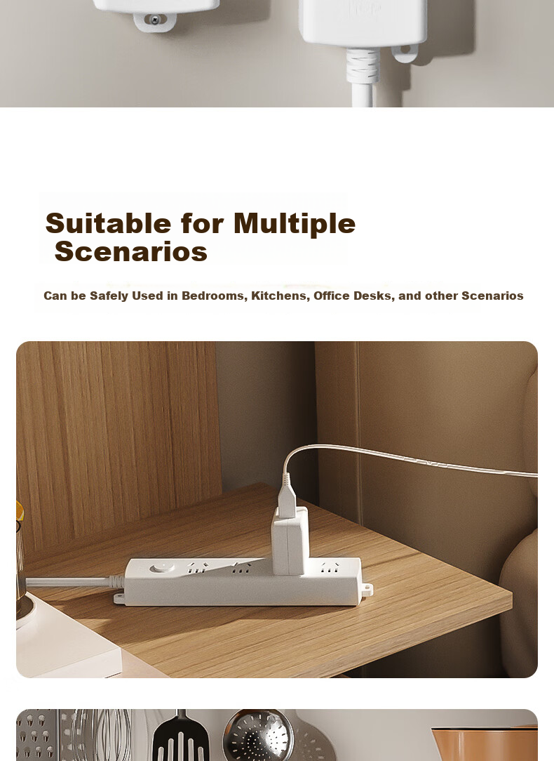Deli Pearl White Series National Standard Safe Power Strip/Extension Cord/Power Bar/Power Board/Outlet Strip/Extension Cord with Master Switch, Protective Cover, 4 Outlets, 3 Meters, LX128 7