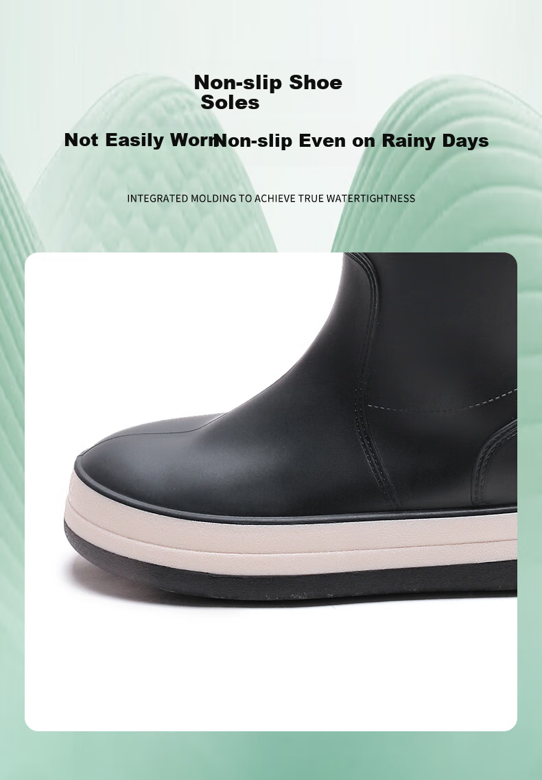 Lanoudun Men's Tall Waterproof Shoes, Outdoor Fishing Beach Combing Non-Slip Rubber Boots, Durable Comfortable Rain Boots YX1016 Size 40 13