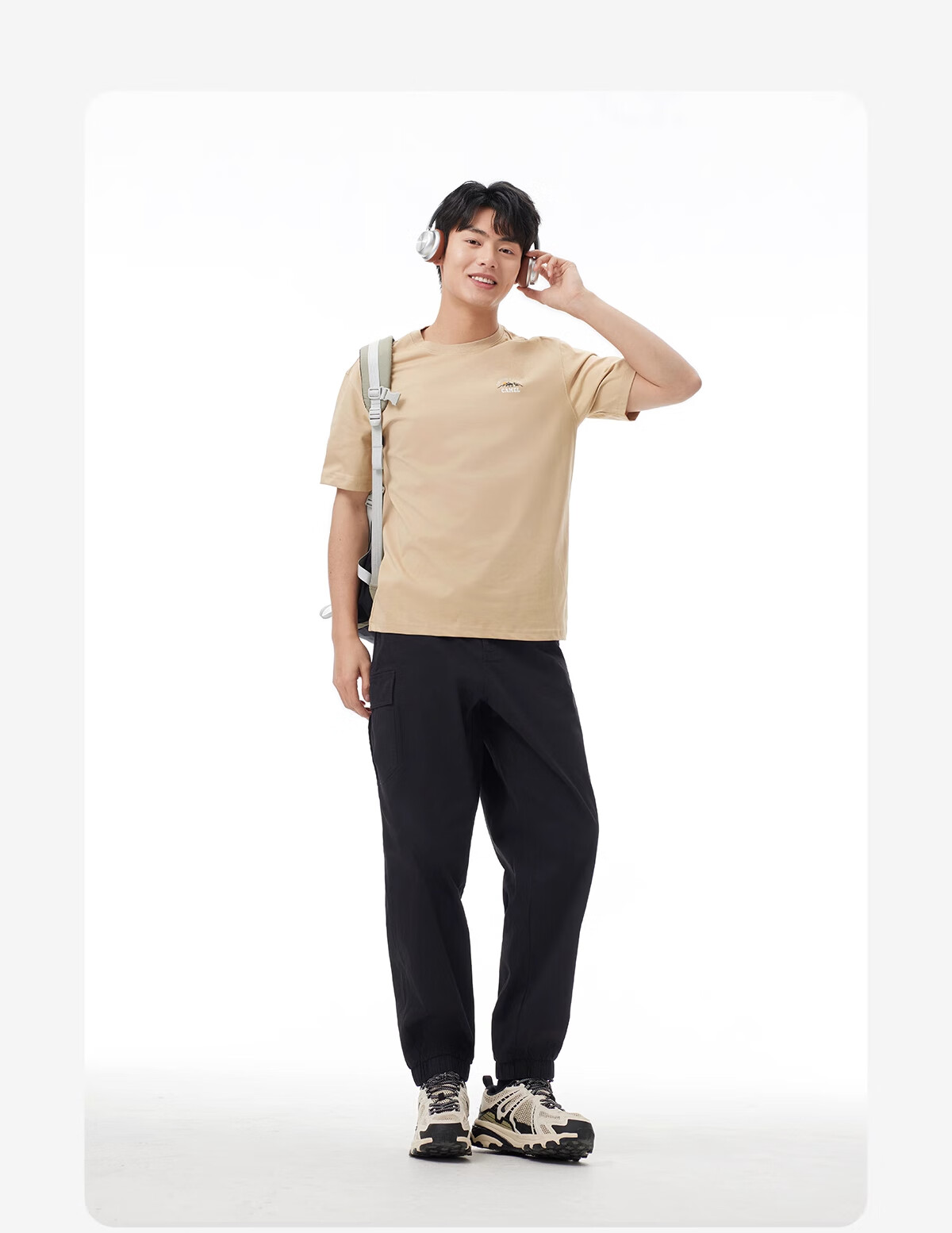 CAMEL Outdoor Casual Pants Men Spring Summer Jogger Cargo Pants Breathable Sweat-Absorbing Lightweight Durable Hiking Mountaineering Pants Women S 15