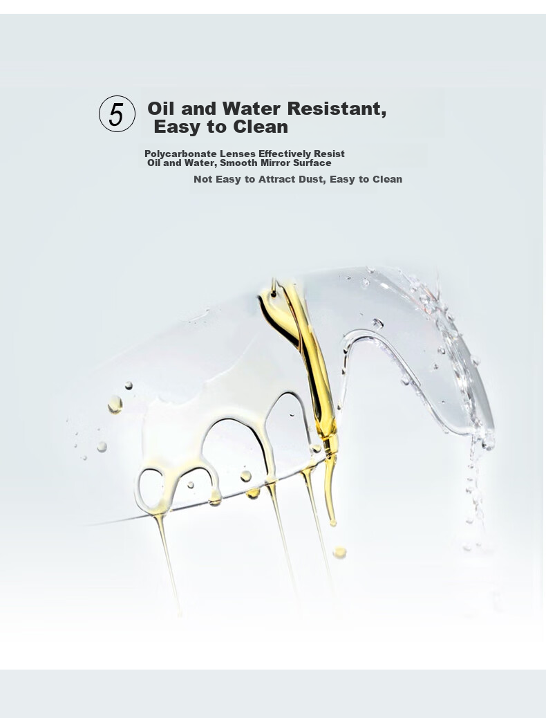 VIAN Safety Goggles, Anti-Fog, Breathable, Windproof, Dustproof, Anti-Dust, Protective Work Glasses against Splashes, G601AF 6