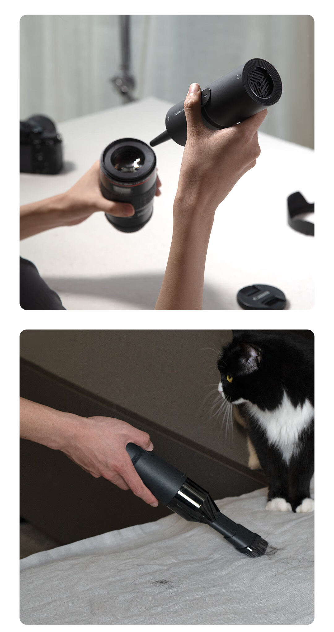 HOTOHOTO Pro Multifunctional Blowing and Suction Portable Outdoor Camping Vacuum Cleaner High-Power Desktop Cleaning 10