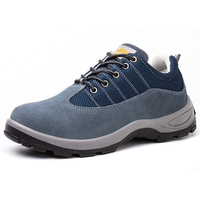 LAOGUANJIA Men's Breathable Anti-Odor Steel Toe Cap Safety Work Shoes, Anti-Smash, Anti-Puncture, Lightweight, Durable, Comfortable, Model 6020, Size 45