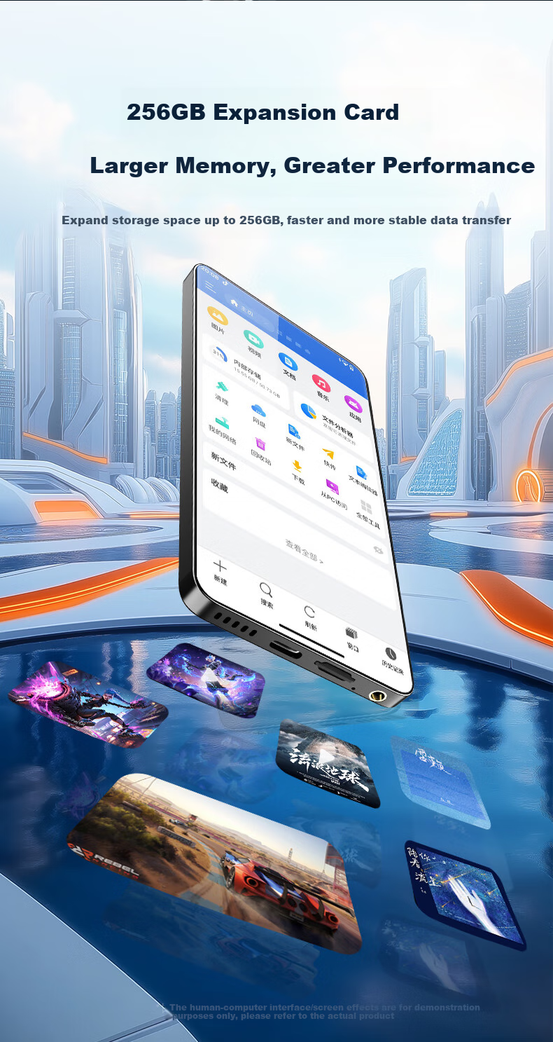 Fanmu BF88 Smart MP3/MP4 Player WiFi Internet 4+64GB RAM Android 15 MP5 Online Music HD Video Reading 5.2 Inch 12