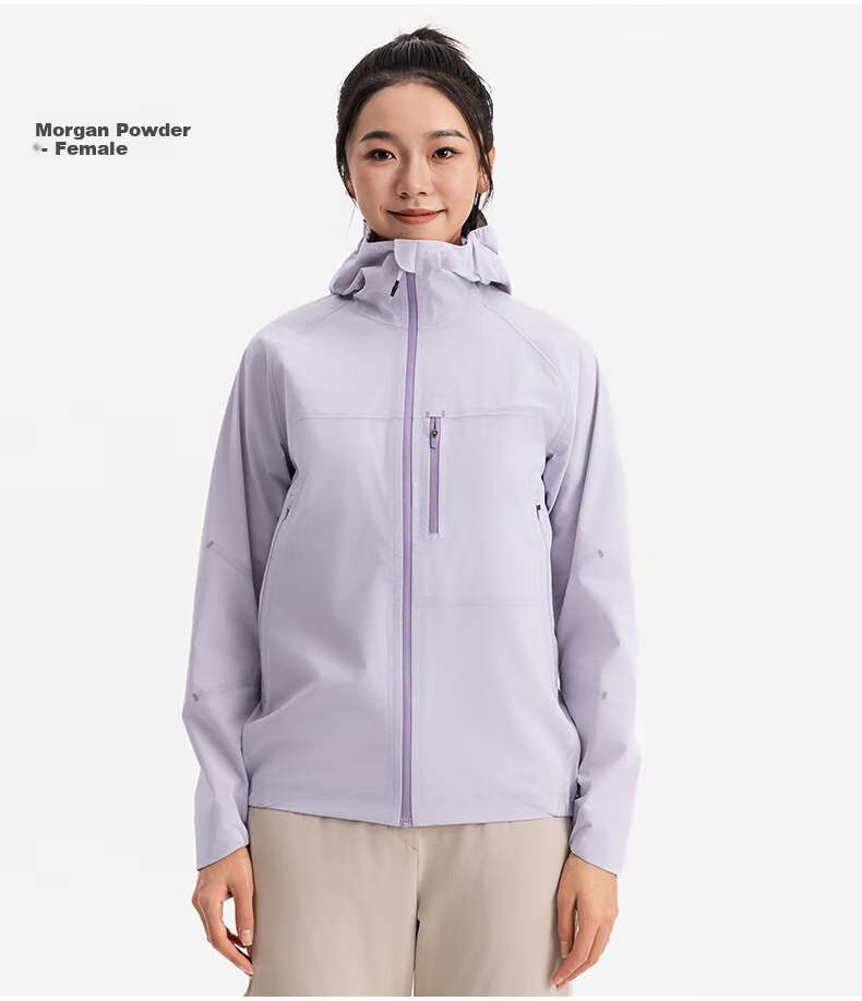 DECATHLON MH500LT Outdoor Jacket for Women, New Lightweight Hard Shell Mountaineering Windproof Waterproof Coat for Men-5485674 45