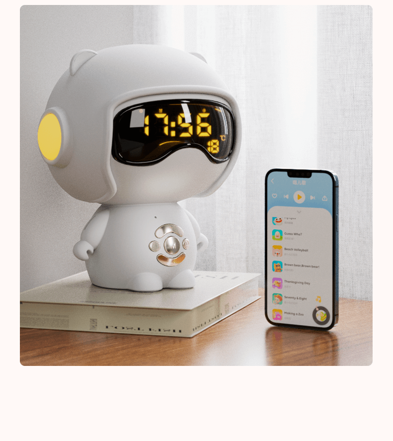 Beianxing AI Voice Smart Alarm Clock for Students, Wake-Up Device, Timer, Children's Alarm Clock, Boys' Timer, Reminder, Powerful Awakening, Back-To Season Gift 13