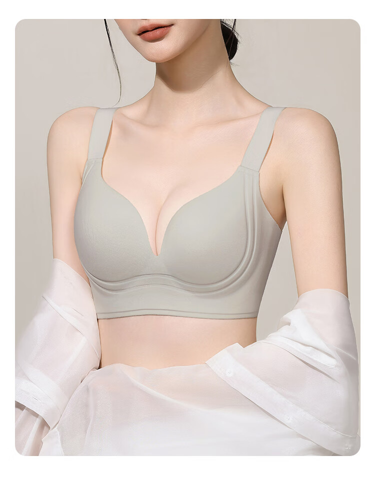 GRACEWELL Seamless Smooth Lift And Push-Up Bra for Women, Anti-Sagging, Minimizing for Large Breasts, Adjustable Wireless Brassiere 17