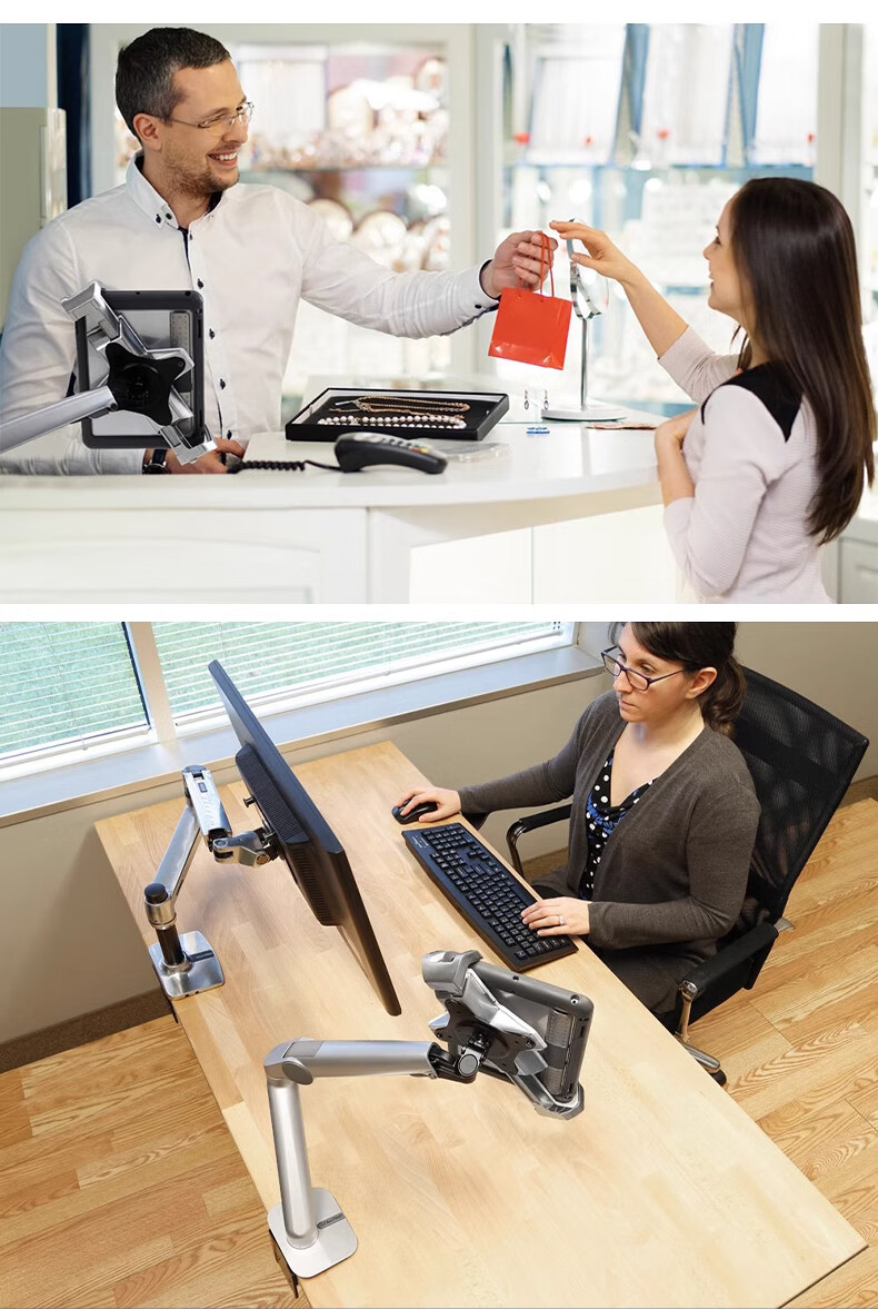 Aegis 45-460-026 Lockable Tablet Stand Office iPad Holder 5