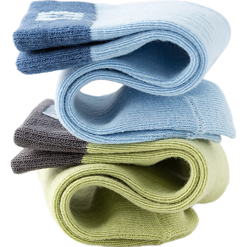 Mianwuqi Odor-Resistant Children's Socks, Boys And Girls Socks, Youth Student Socks, Pure Cotton Sweat-Absorbing, 10A Grade Antibacterial Mid-Calf Socks