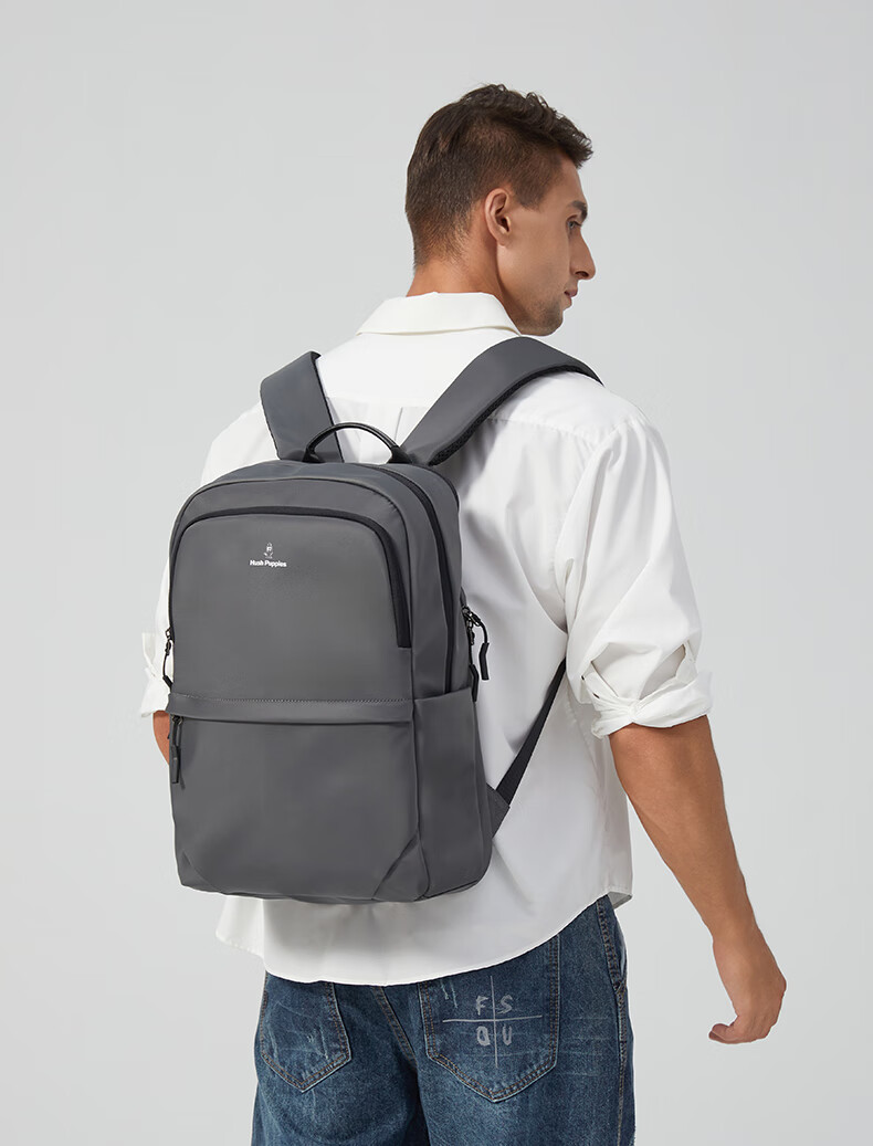 Hush Puppies Men's Large Capacity Casual Travel Backpack Laptop Bag Multifunctional School Bag Birthday Gift for Boyfriend 10