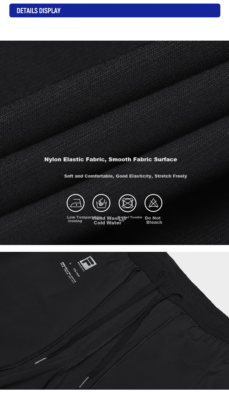 FILA Official Men's Knit Long Pants Summer Fitness Sports Basic Sun Protection Straight-Leg Pants 5