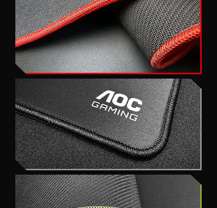 AOC Gaming Mouse Pad, FPS Smooth Game-Specific Micro-Velvet Woven, 360*300*5mm, Jianjiang Zero 99 Style Thickened Sunken Edge, GP500G/93 Gree 12