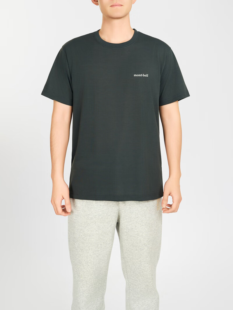 Mont-bell Quick-Dry Men's Breathable Sun-Protective Short Sleeve Outdoor T-Shirt Commuting Hiking Versatile Small Logo Tee 1114686 11