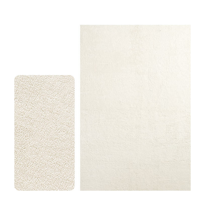 DeXi Bedroom Carpet, Living Room High-End Light Luxury, Large Area Machine Washable Cream-Colored Carpet for Sofa, 120x160cm