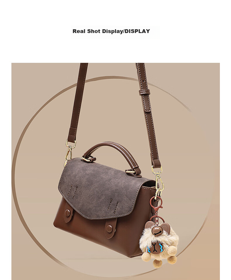 Viney Leather Handbag, Women's Fashion Crossbody Cambridge Bag, Light Shoulder Bag, Practical Birthday And Mother's Day Gift for Mom 9