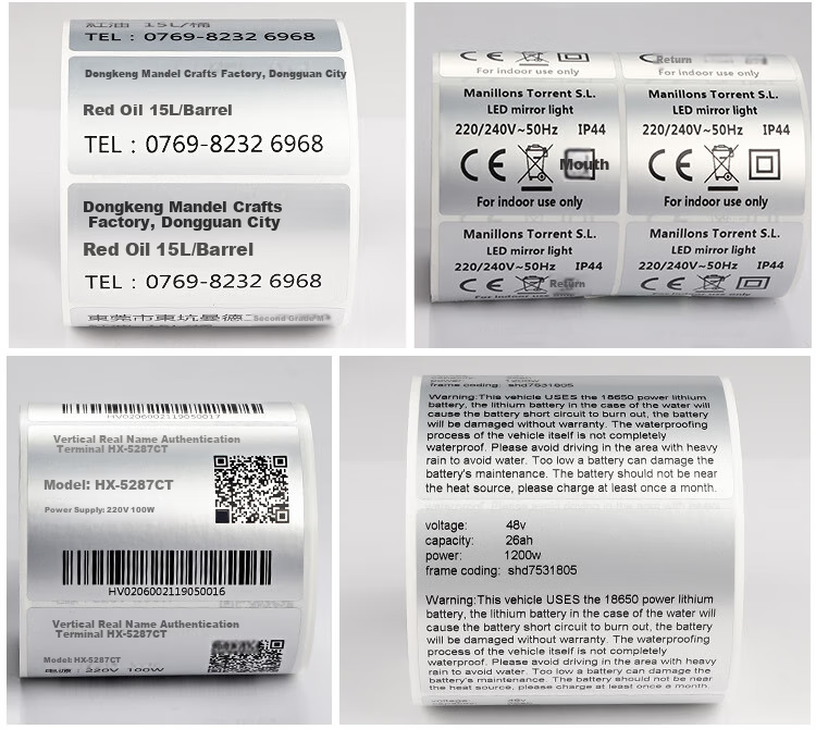 Yichuangda Yashi Label Paper, Yashi PET Self-Adhesive Barcode Label Paper, Horizontal Strip, 70*50*1000 Sheets*1 Row 7