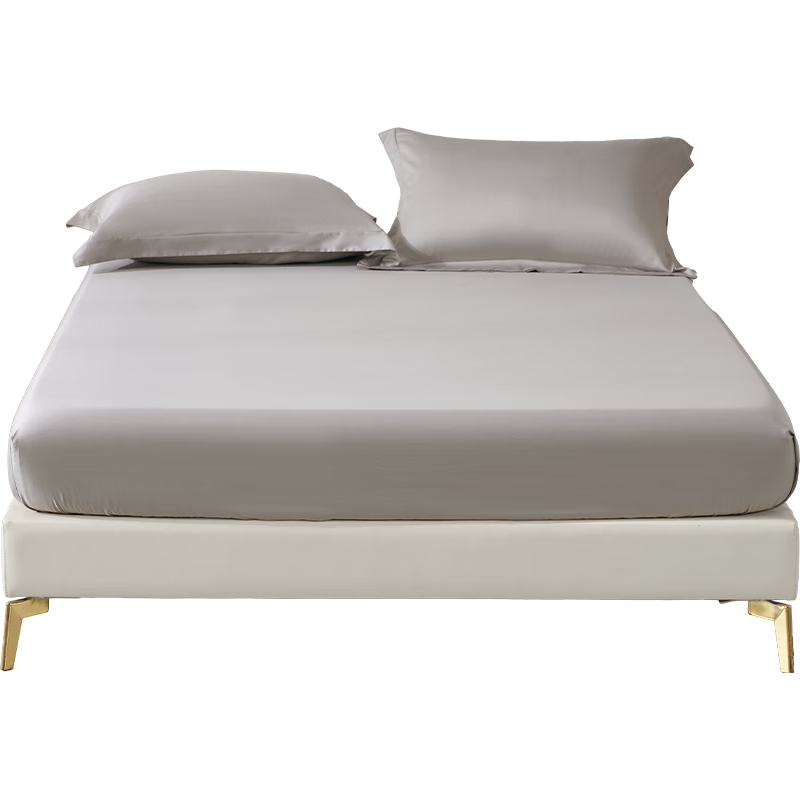 Bellees 100% Cotton Long-Staple Cotton Fitted Sheet Pure Cotton Mattress Cover Full Wrap Anti-Dirt Fitted Sheet 60S Long-Staple Cotton