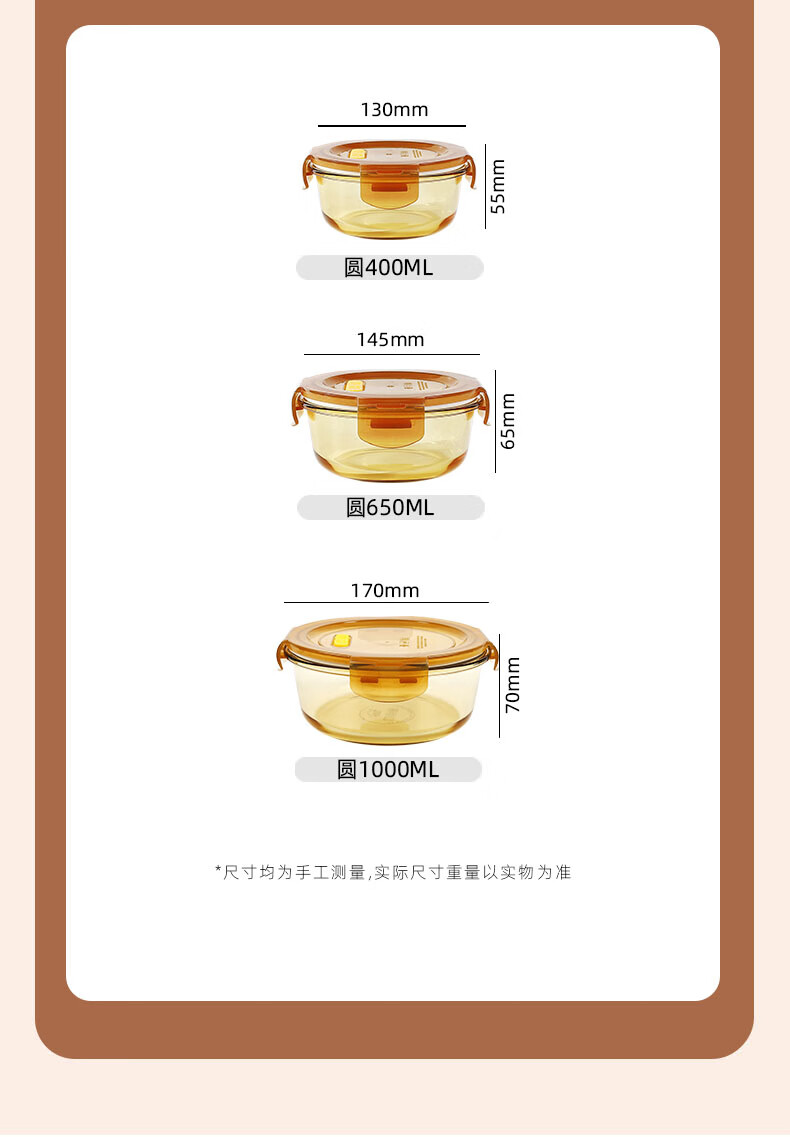 Demasi Heat-Resistant Glass Food Storage Containers, Microwave-Safe Lunch Boxes for Office Workers, Bento Boxes with 3 Compartments, 1020+700+400ml + Bag + Tableware 1