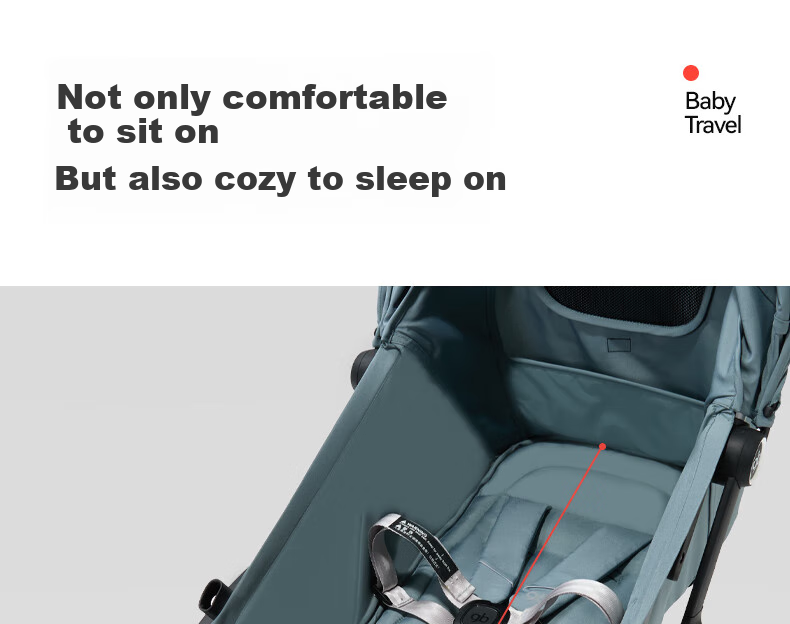 Gb Stroller, Lightweight, Can Sit And Lie Down, Portable, Wide, Baby Pushchair, Kunpeng D1801, Elegant Gray 11