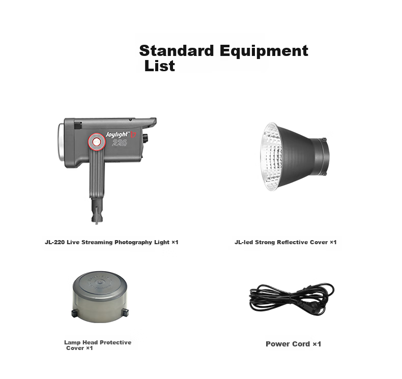 JINBEI JL-220W Single Light Standard Configuration, White Light Fill Light 14